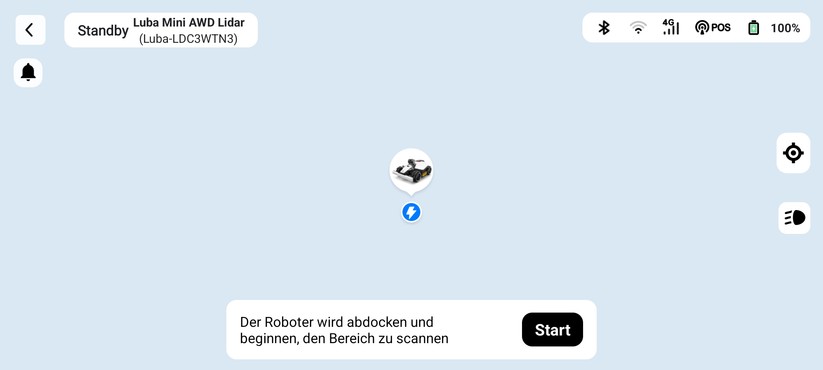 Mammotion Luba Mini AWD Lidar: Kartierung