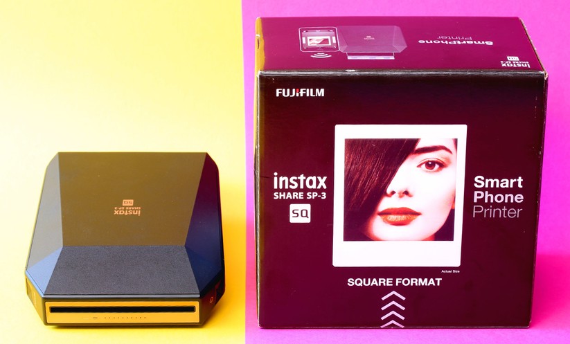 Der Fujifilm Instax Share SP-3 hat dank seiner markanten Optik einen hohen Wiedererkennungswert.