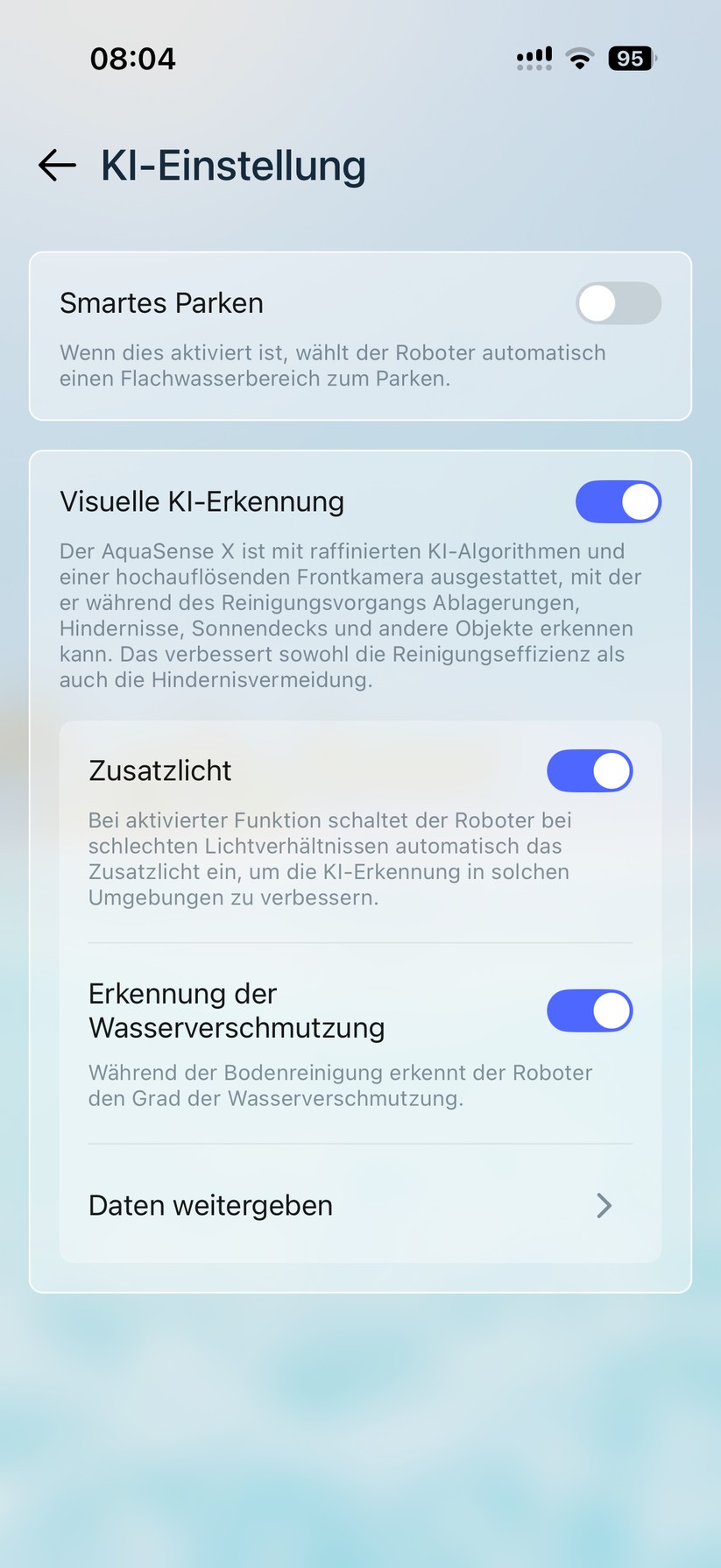 Beatbot Aquasense X - Bilder App