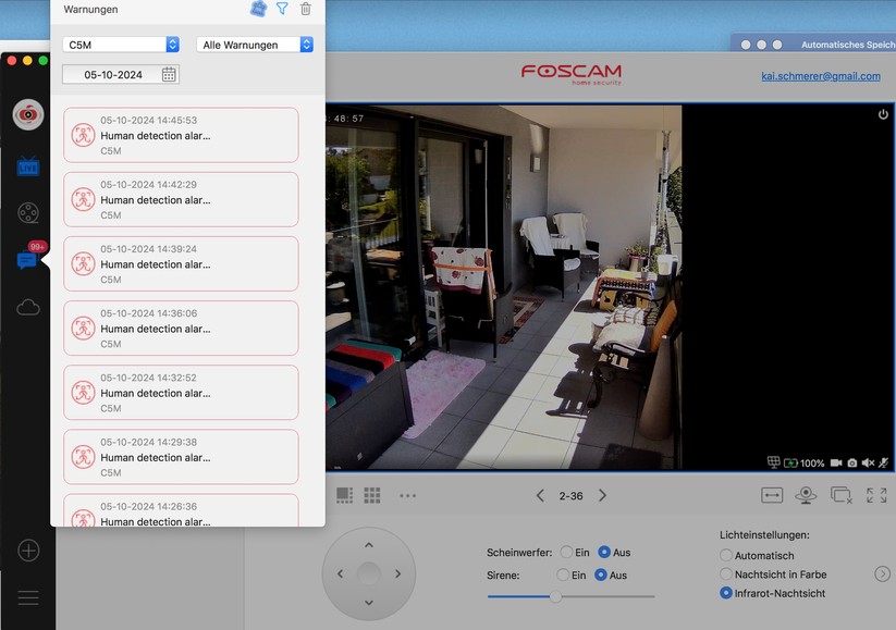 Foscam B4: iOS-App und Desktop-Anwendung