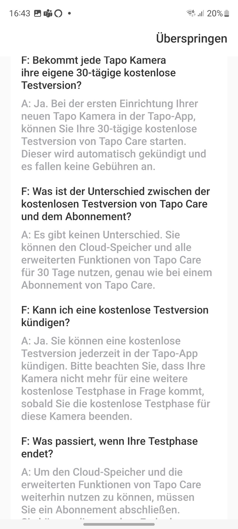 TP-Link Tapo C225: Einrichtung und Einstellungen