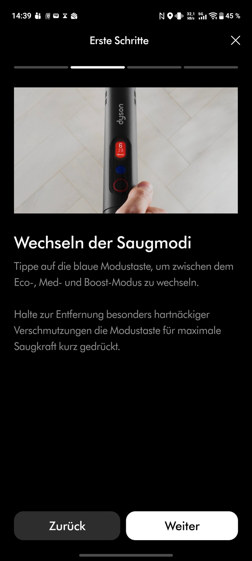 Dyson Pencilvac Screenshot