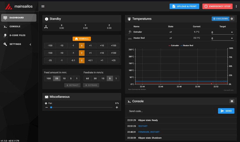 Einrichtung MainSailOS: