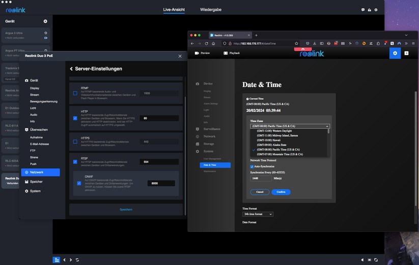 Reolink Duo 3: Motion Track aka Bewegungsspur, Konfigurationsmöglichkeiten und Testaufnahmen