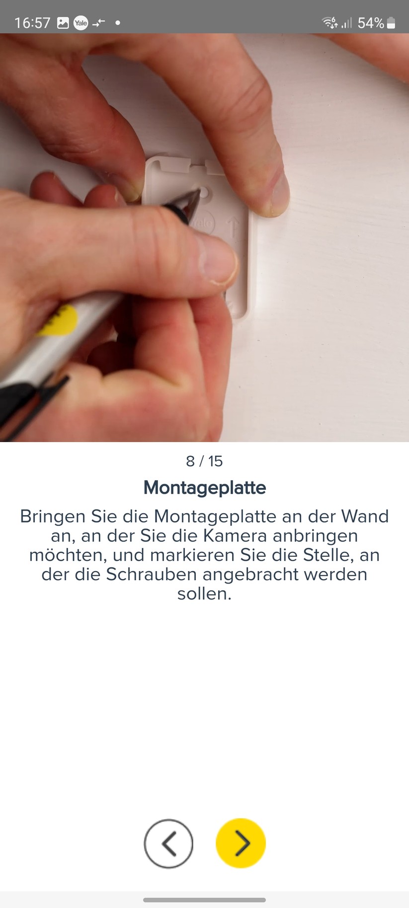 Yale Smart Indoor Camera: Einrichtung