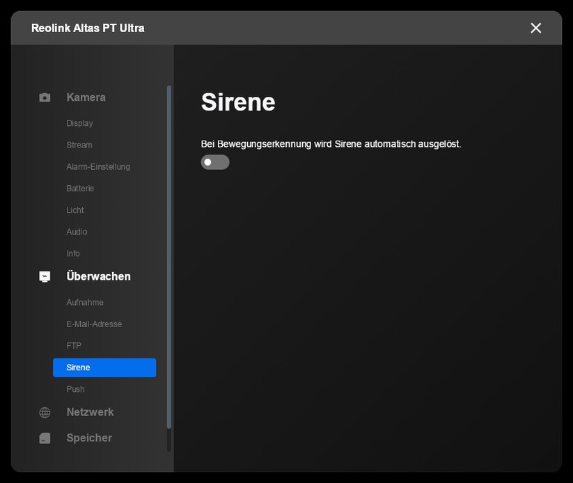Desktop-Anwendung für Reolink Altas PT Ultra: PTZ-Überwachungskamera mit 4K, Wi-Fi 6, Akku, farbiger Nachtsicht und kontinuierlicher Aufnahme