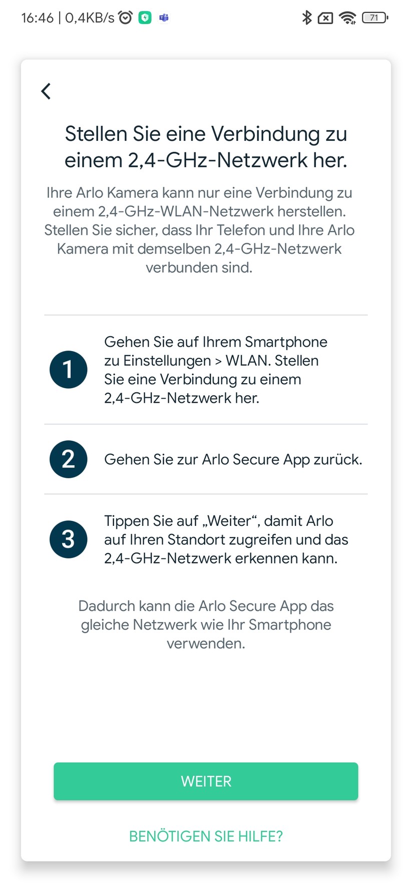 Arlo Go 2: Einrichtung