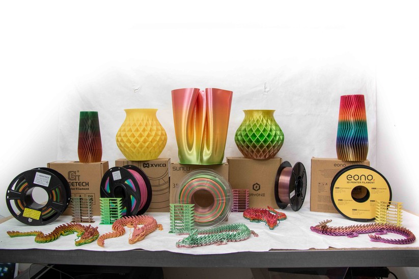 Rainbow-Filament für effektvolle Farbwechsel.