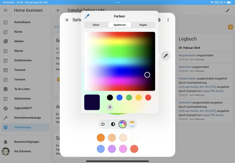 Dank Matter-Kompatibilität lässt sich die Aqara-Deckenleuchte unter anderem auch über Apple Home, Homey Pro und Home Assistant steuern. 