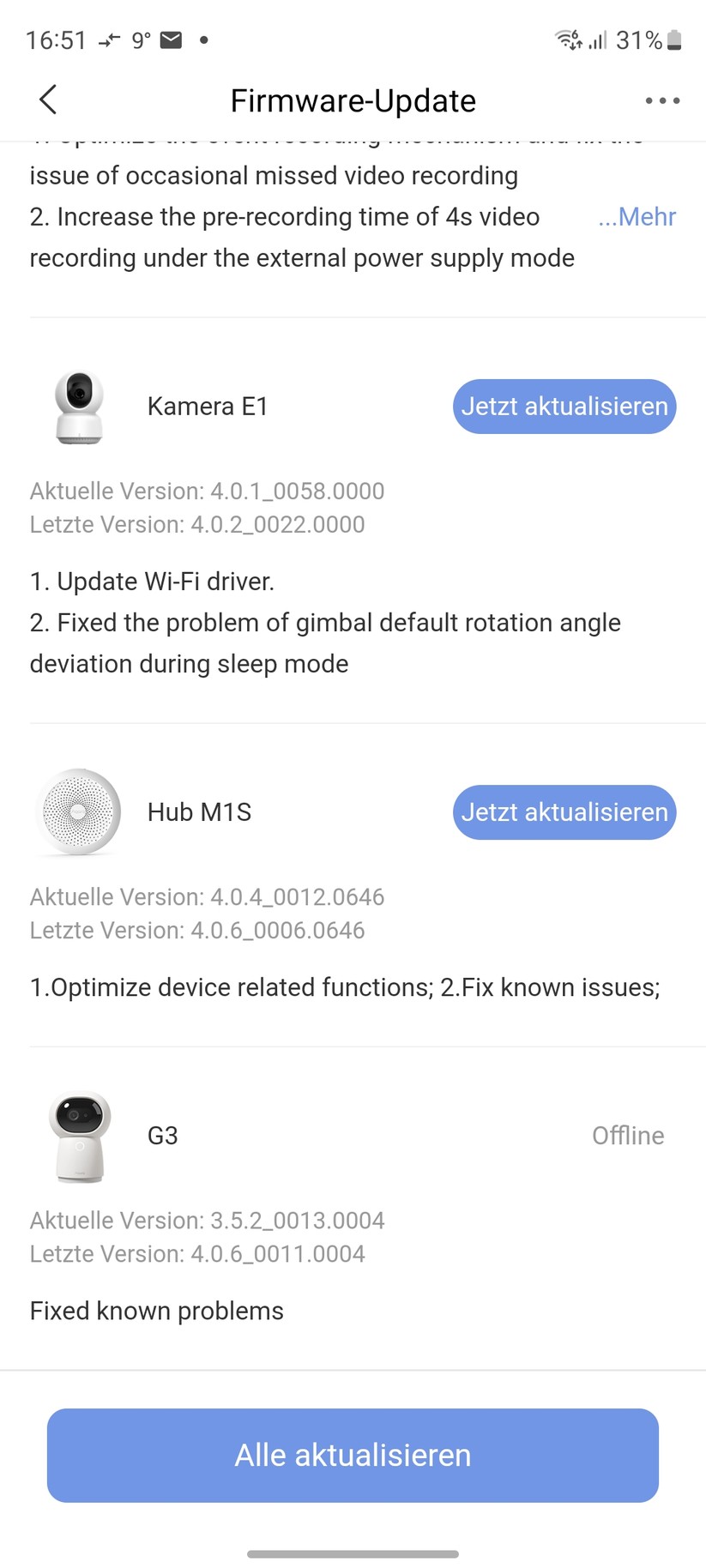 PTZ-Überwachungskamera Aqara E1: Inbetriebnahme, Homekit, Bedienung, Aufnahmen