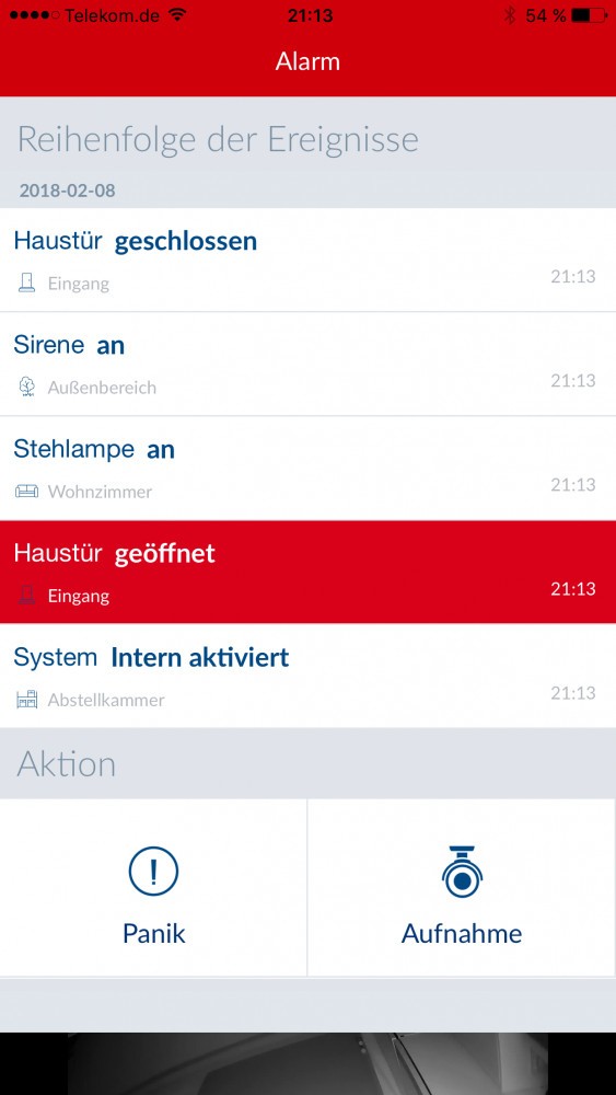 Der Zugriff auf den Stand der Dinge im Haus ist einer der Hauptgründe für eine Alarmanlage mit App-Steuerung.