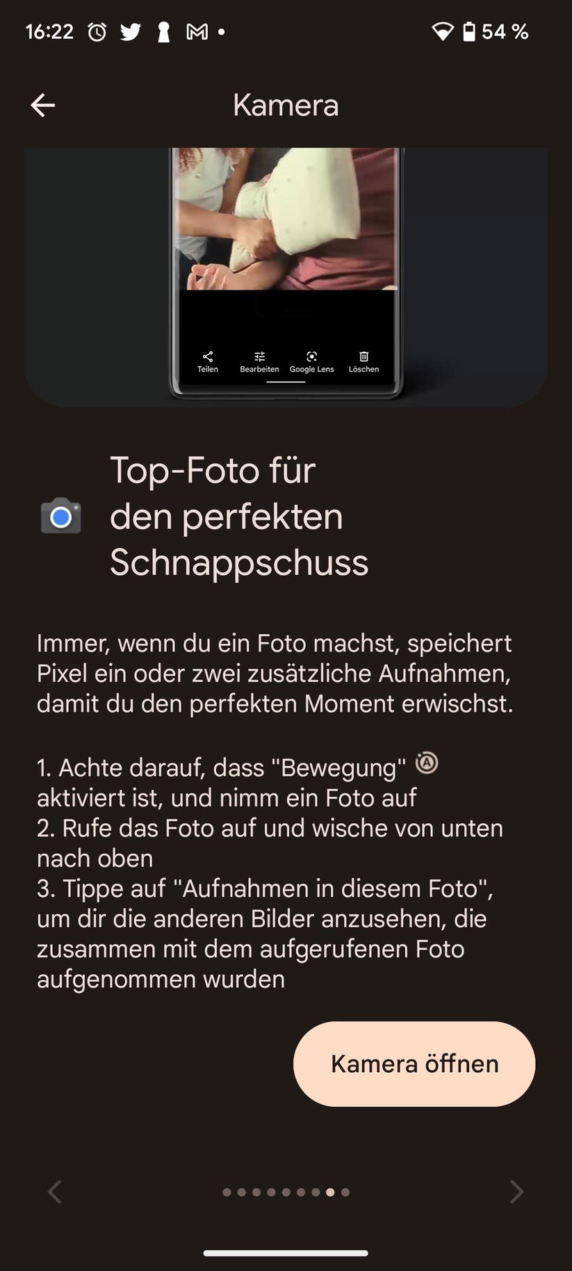 Google Pixel 7 Software-Funktionen