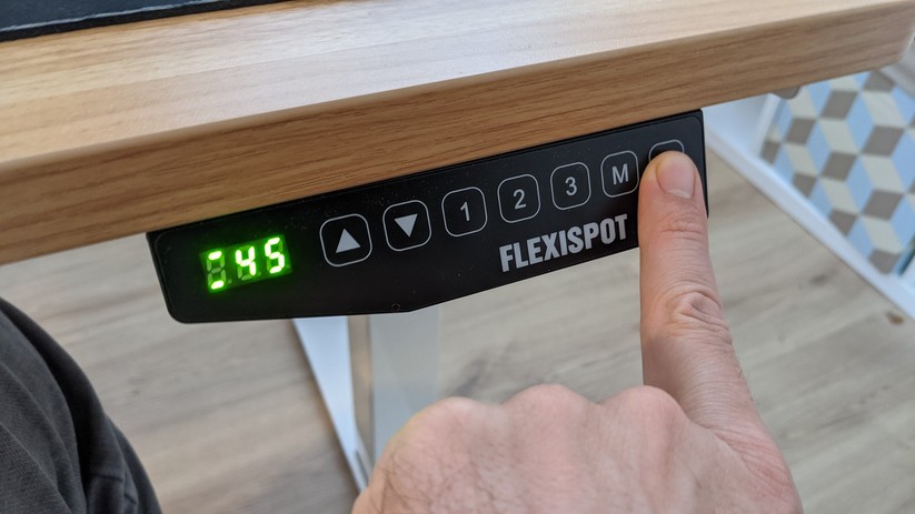 Die Knöpfe sind schnell auf individuelle Höhen programmiert. 