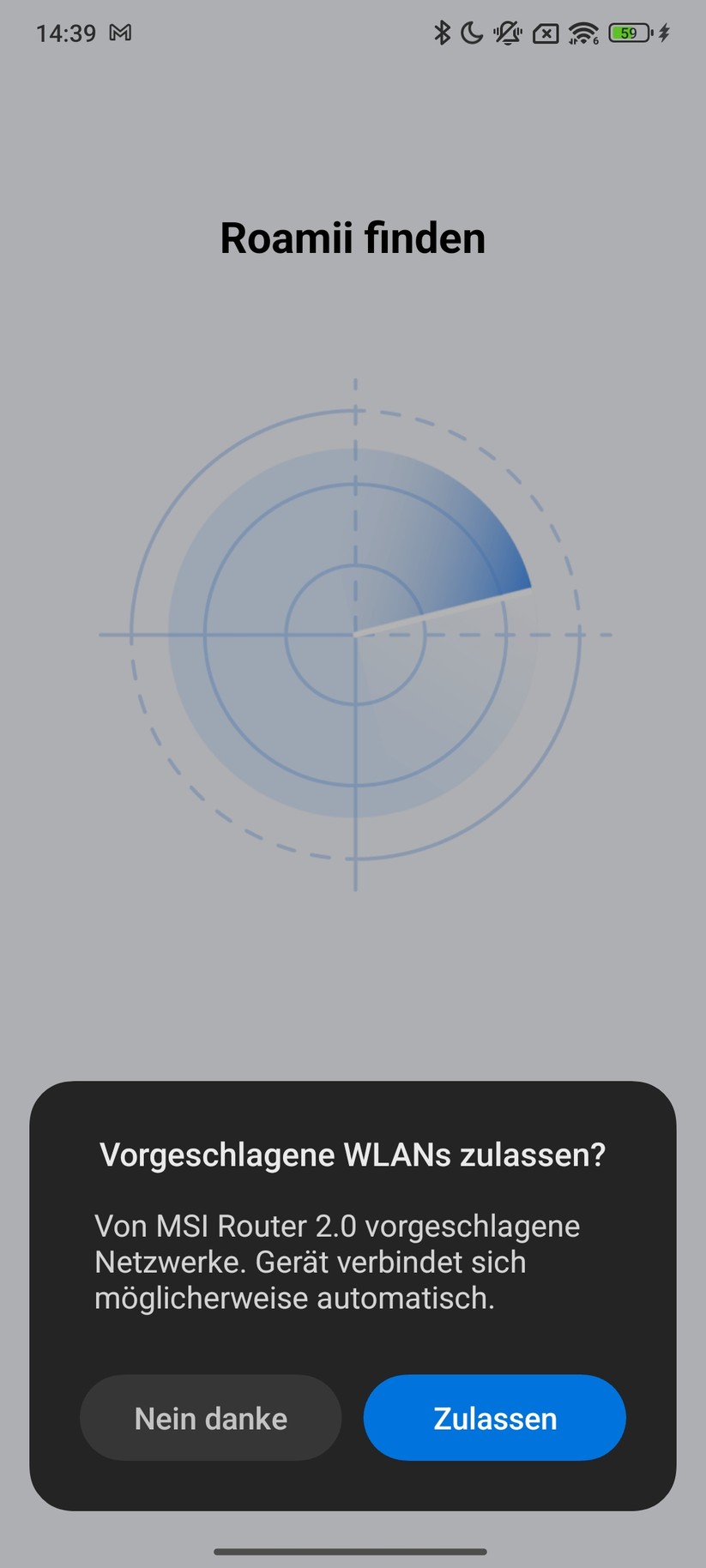 MSI Roamii BE Lite – App