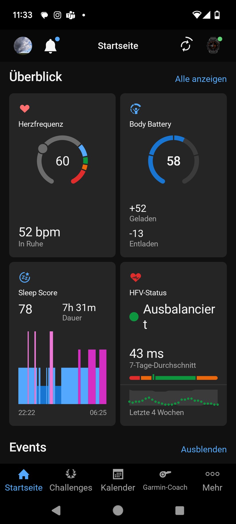 Garmin Vivosmart 5 - Connect App