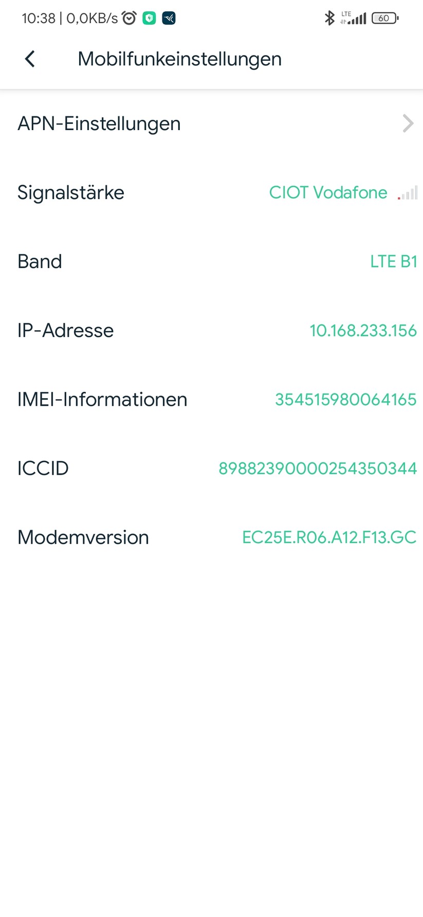 Arlo Go 2: Mobilfunkeinstellungen