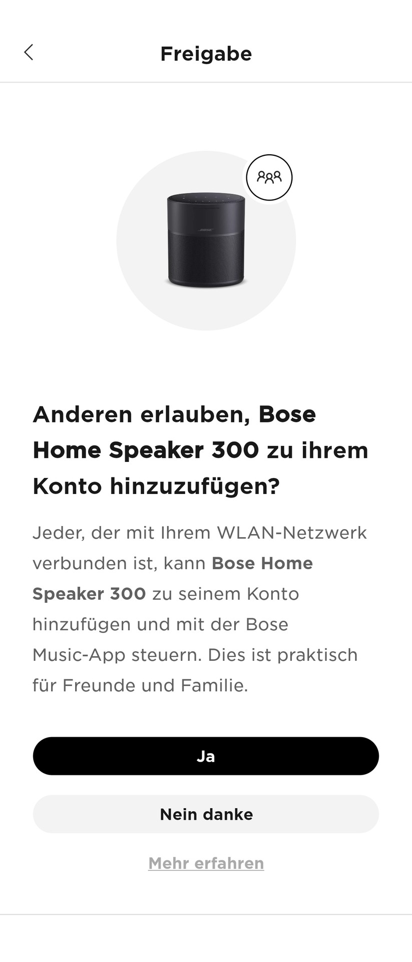 Bose Smart Home 300 - Bose Music App