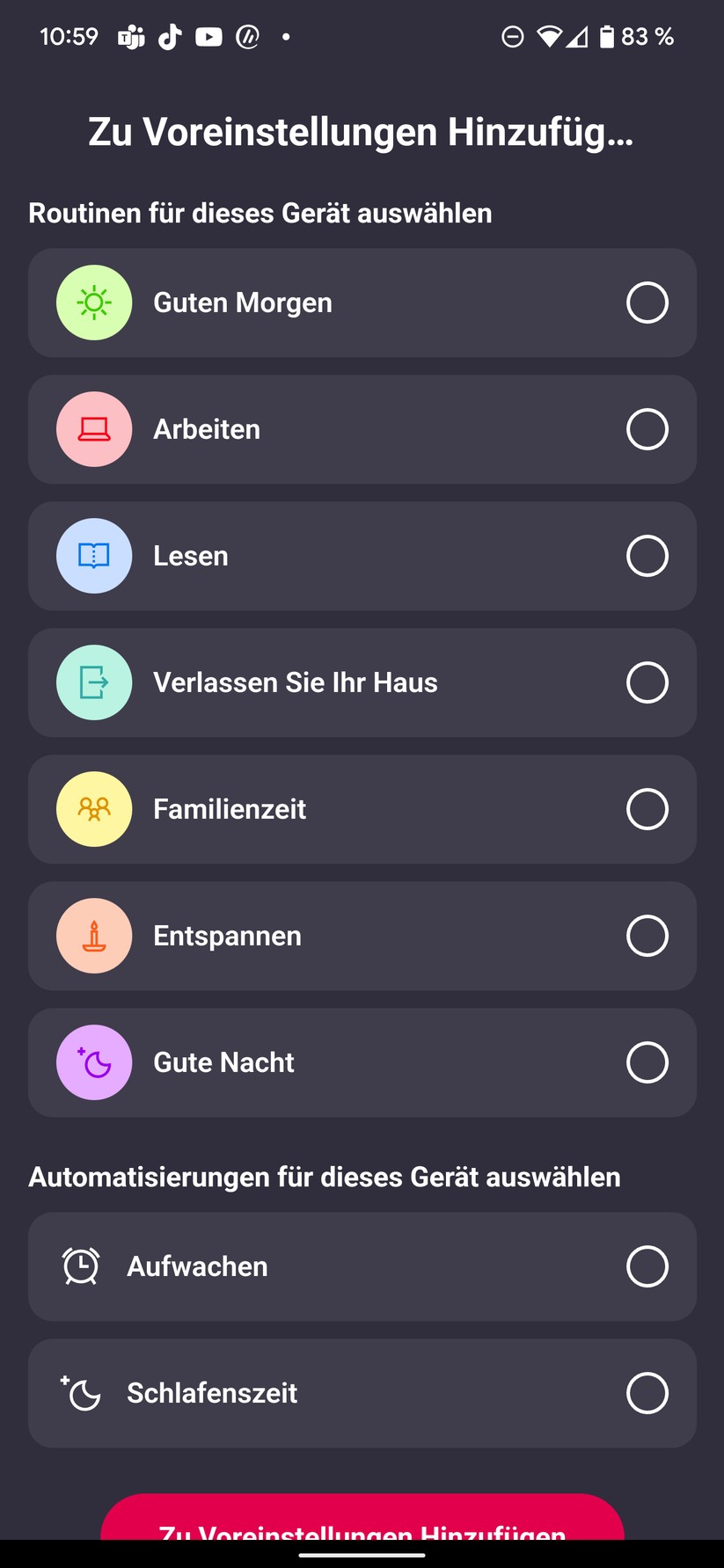 Innr App Screenshots