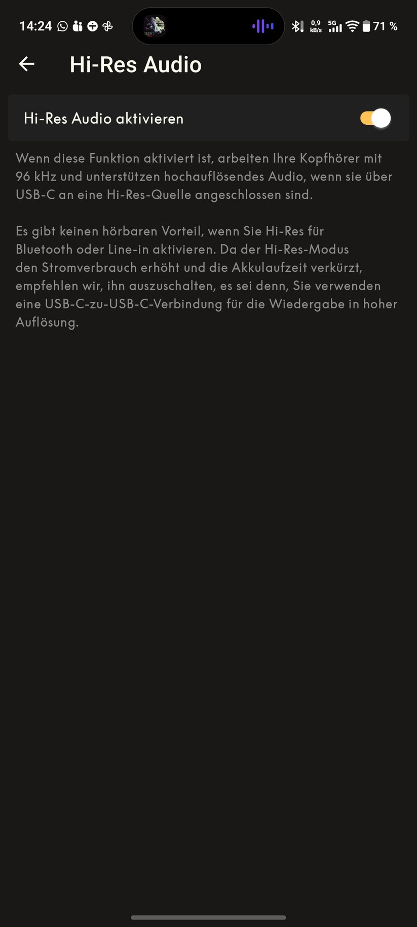 Bang & Olufsen Beoplay H100 Screenshot