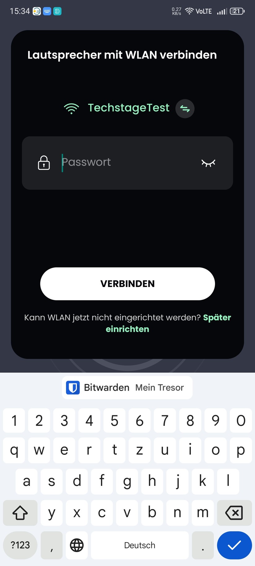 Die Einrichtung der Soundbar erfolgt mit der App JBL One