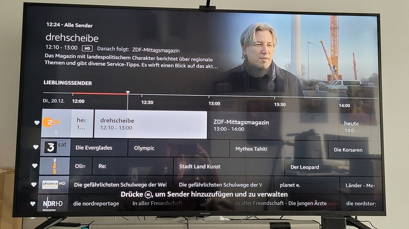Fire TV Cube 2022: Live-TV