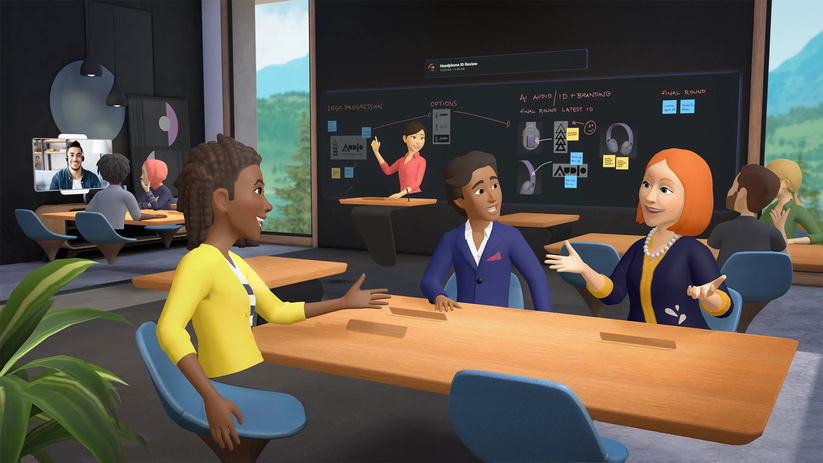 Metas Horizon Workrooms erlaubt kollaboratives Arbeiten in der Mixed Reality. (Meta)