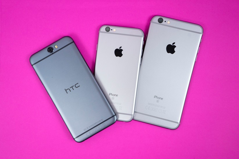 HTC One A9, iPhone 6s und Apple iPhone 6s Plus