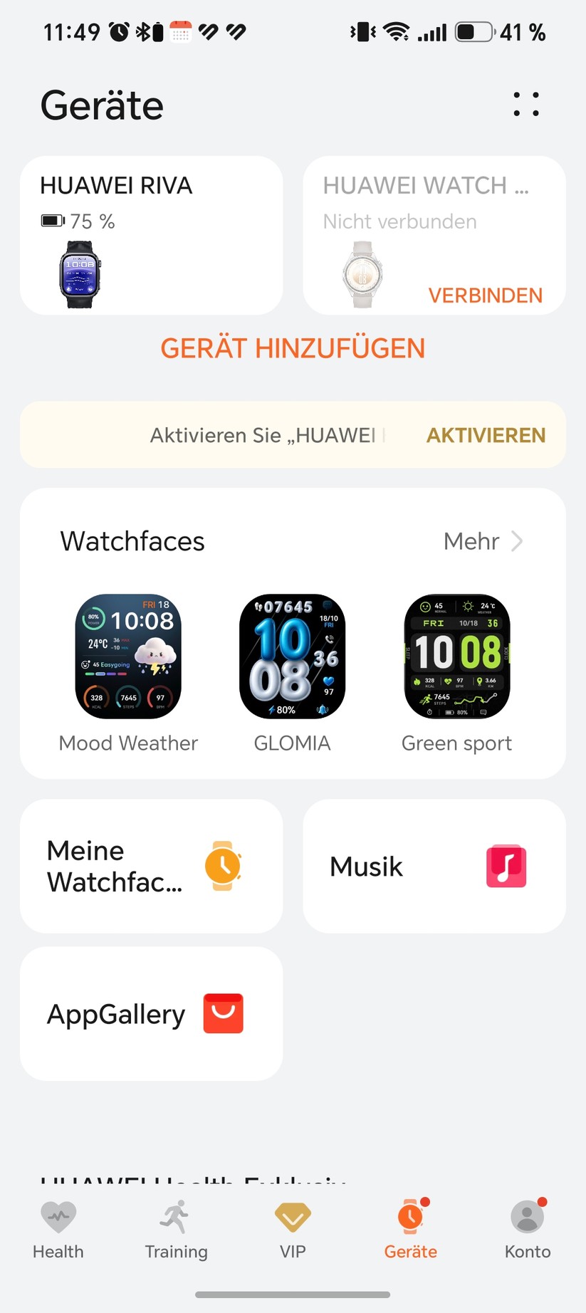 Huawei Watch D3: Health App