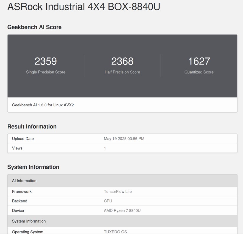 Tuxedo Nano Pro: Benchmarks