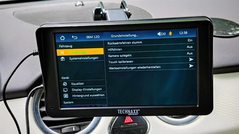 Technaxx Wireless Carplay & Android Auto Display 7" (TX-320): Einstellungen