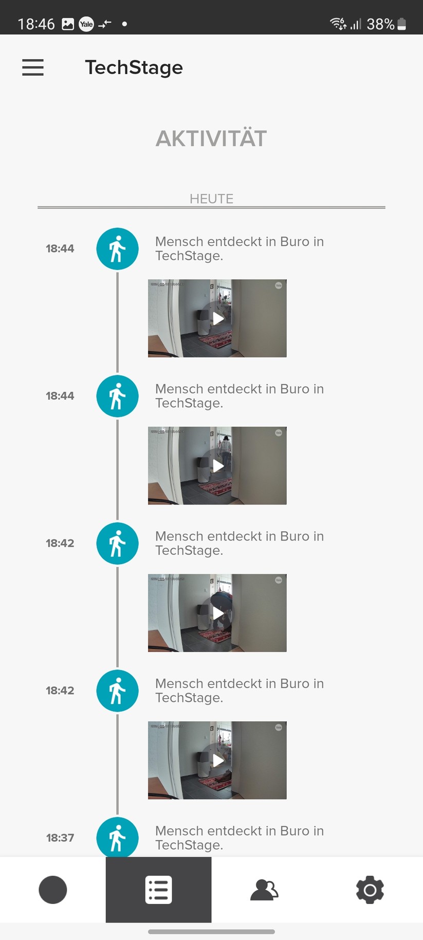 Yale Smart Outdoor Camera: Einstellungen, Aufnahmen