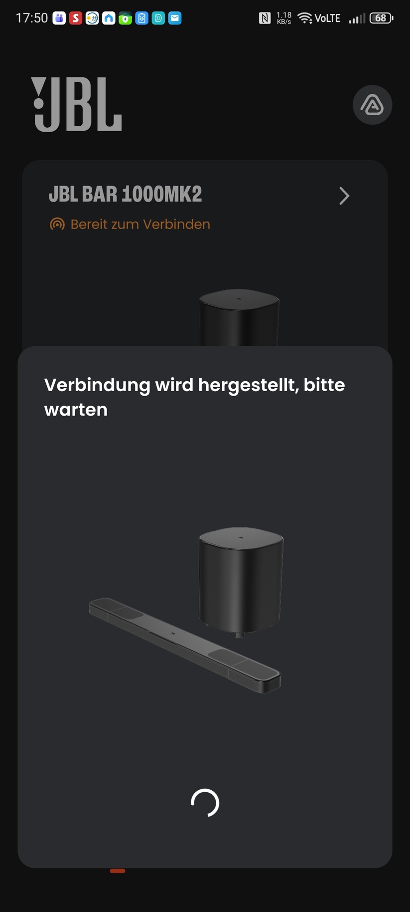 Mit der App JBL One wird die JBL BAr 1000MK2 eingerichtet.