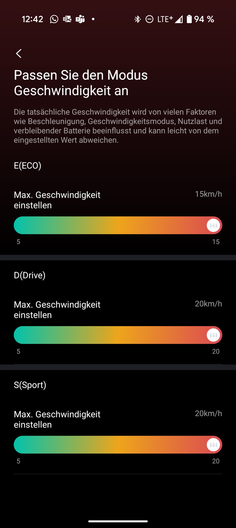 Segway Ninebot F3 Pro Screenshot