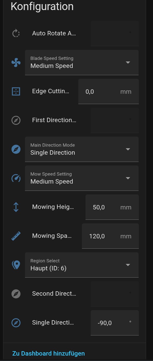 Dank einer Integration kann man den Terramow V1000 auch in Home Assistant integrieren.
