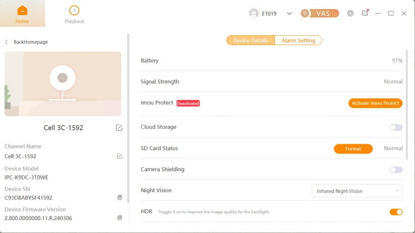 Imou Cell 3C: Windows-Anwendung