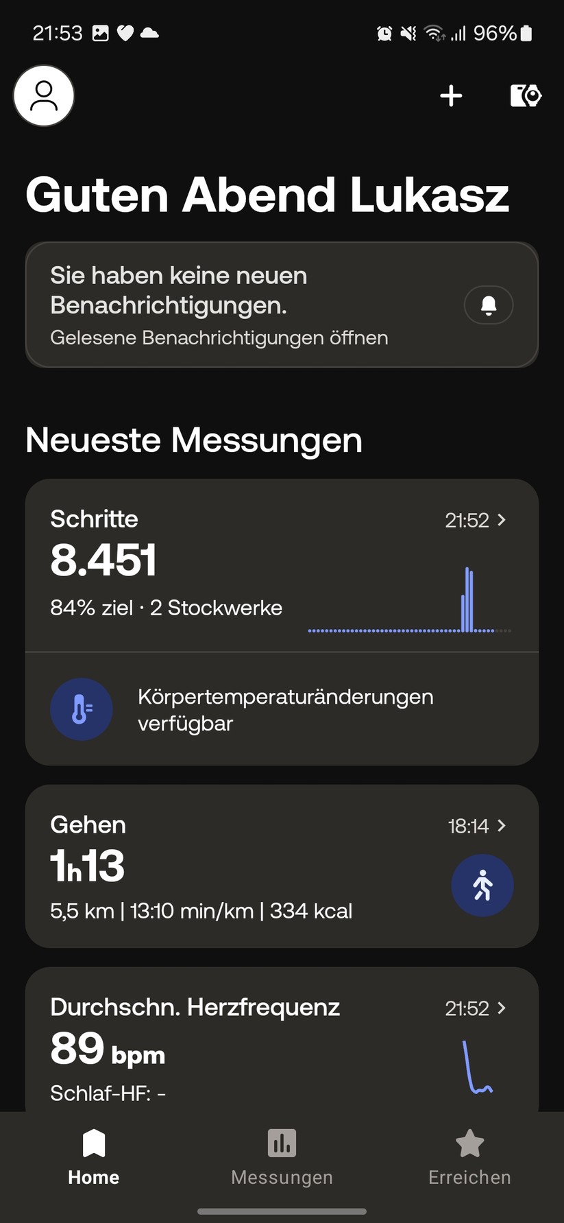 Withings Scanwatch 2 - App