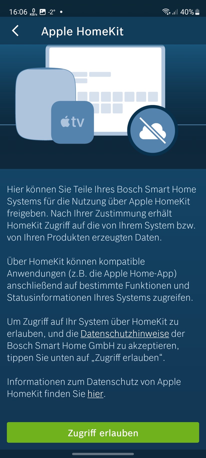 Bosch Heizkörper-Thermostat II: App