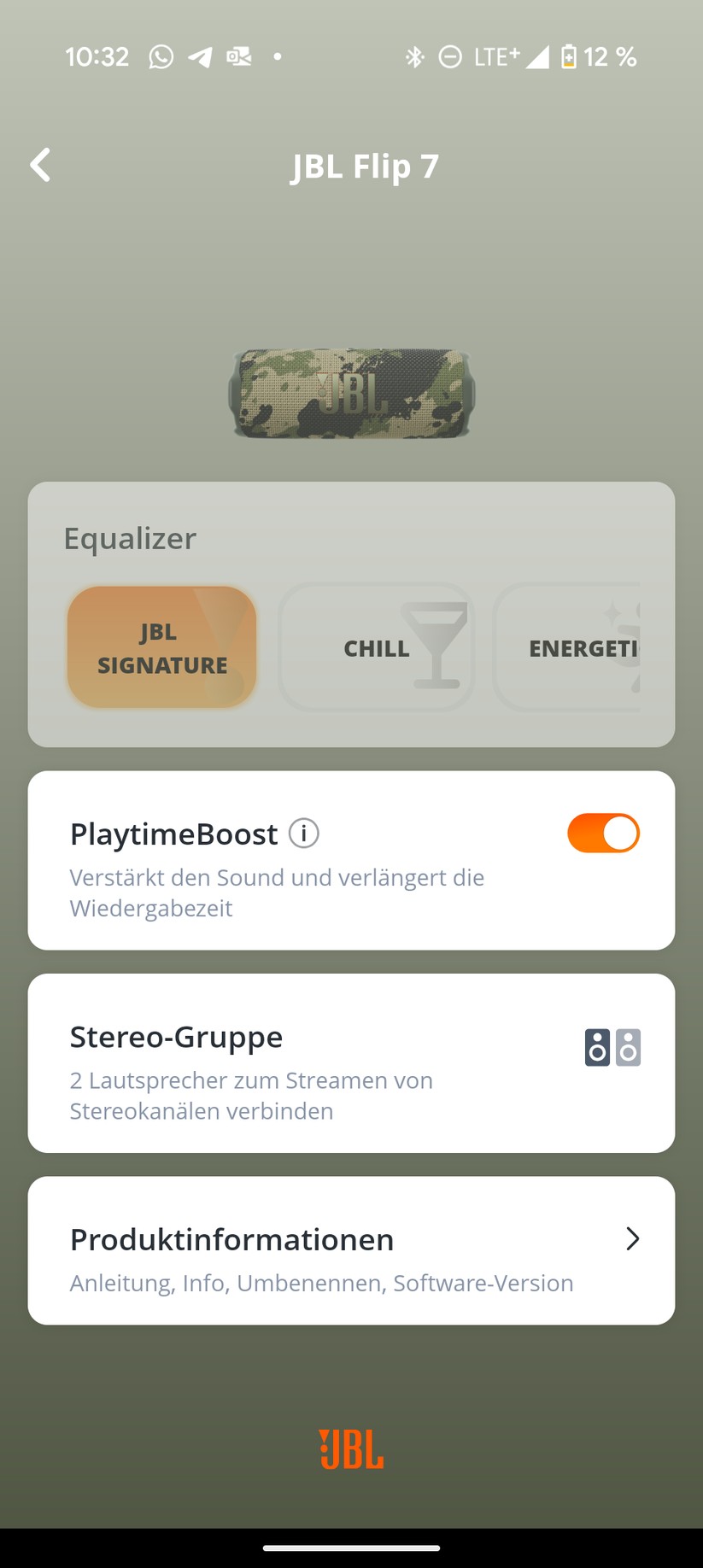 JBL Flip 7 Screenshot