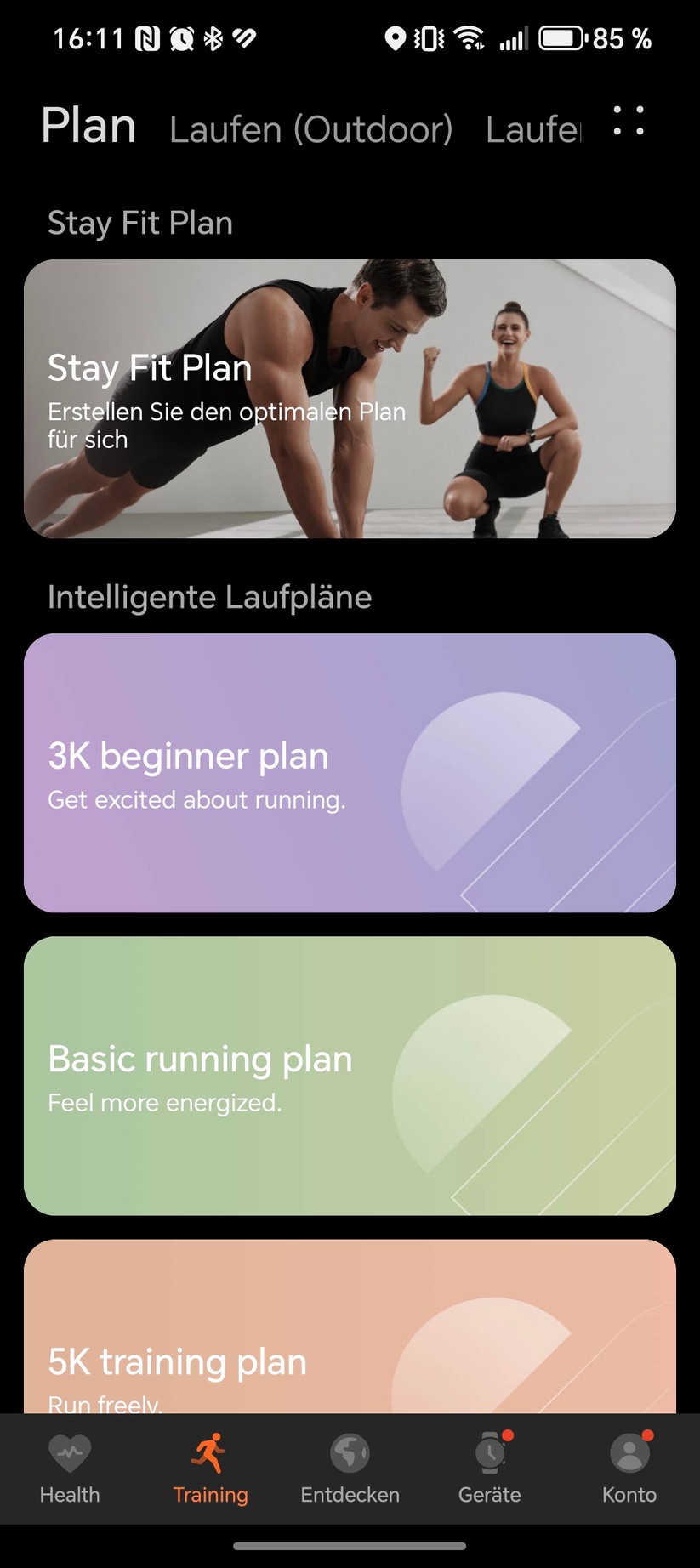 Huawei Watch 5 - Health App