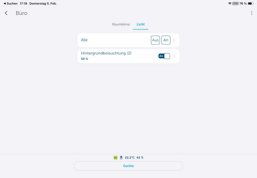 Die Homematic-IP-App ist auch für Tablets optimiert.