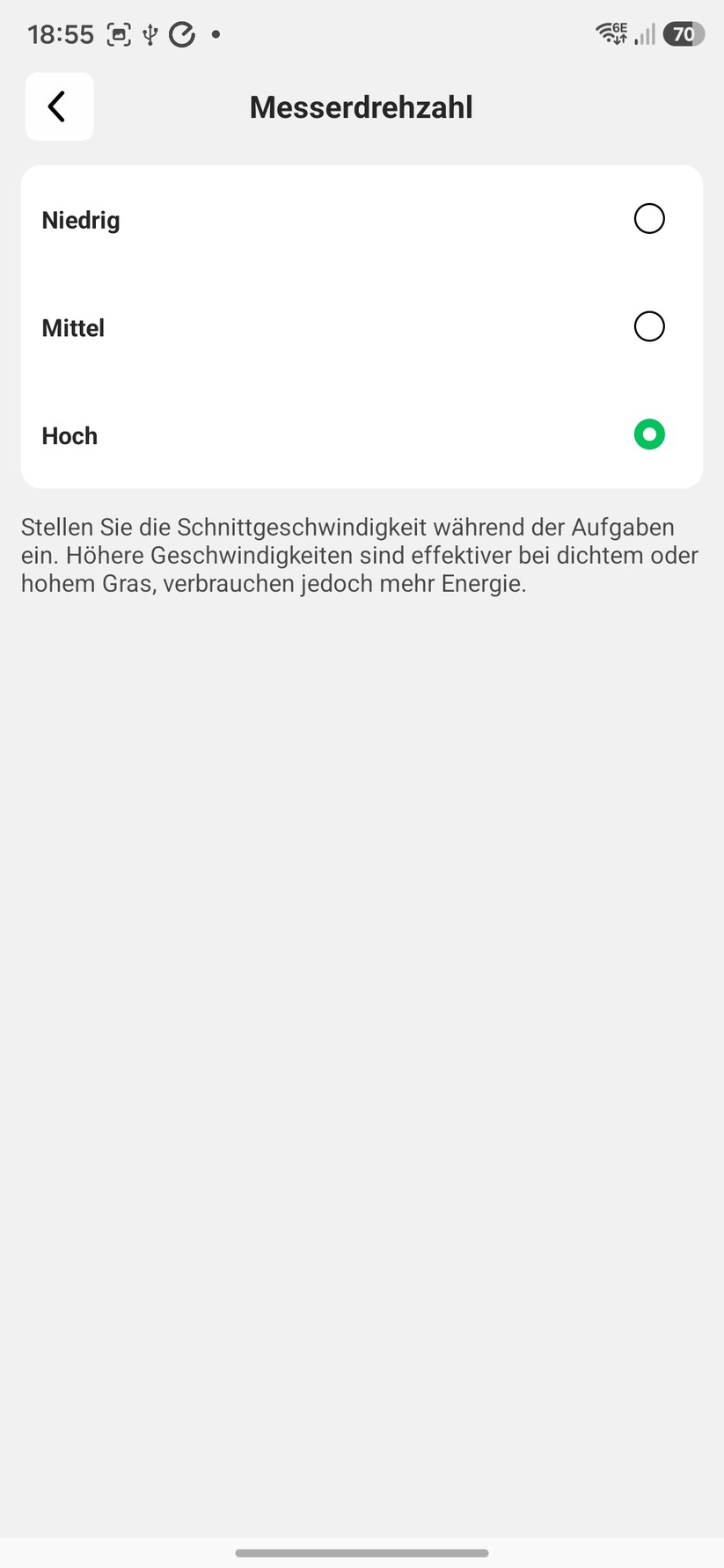 Mammotion Luba Mini 2 AWD 1500: Die Mammotion-App bietet sehr viele nützliche Einstellungsmöglichkeiten.