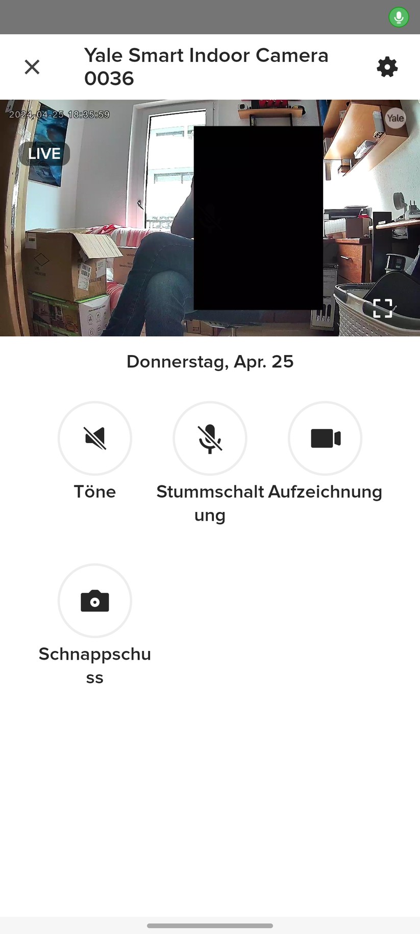 Yale Smart Indoor Camera: Konfiguration