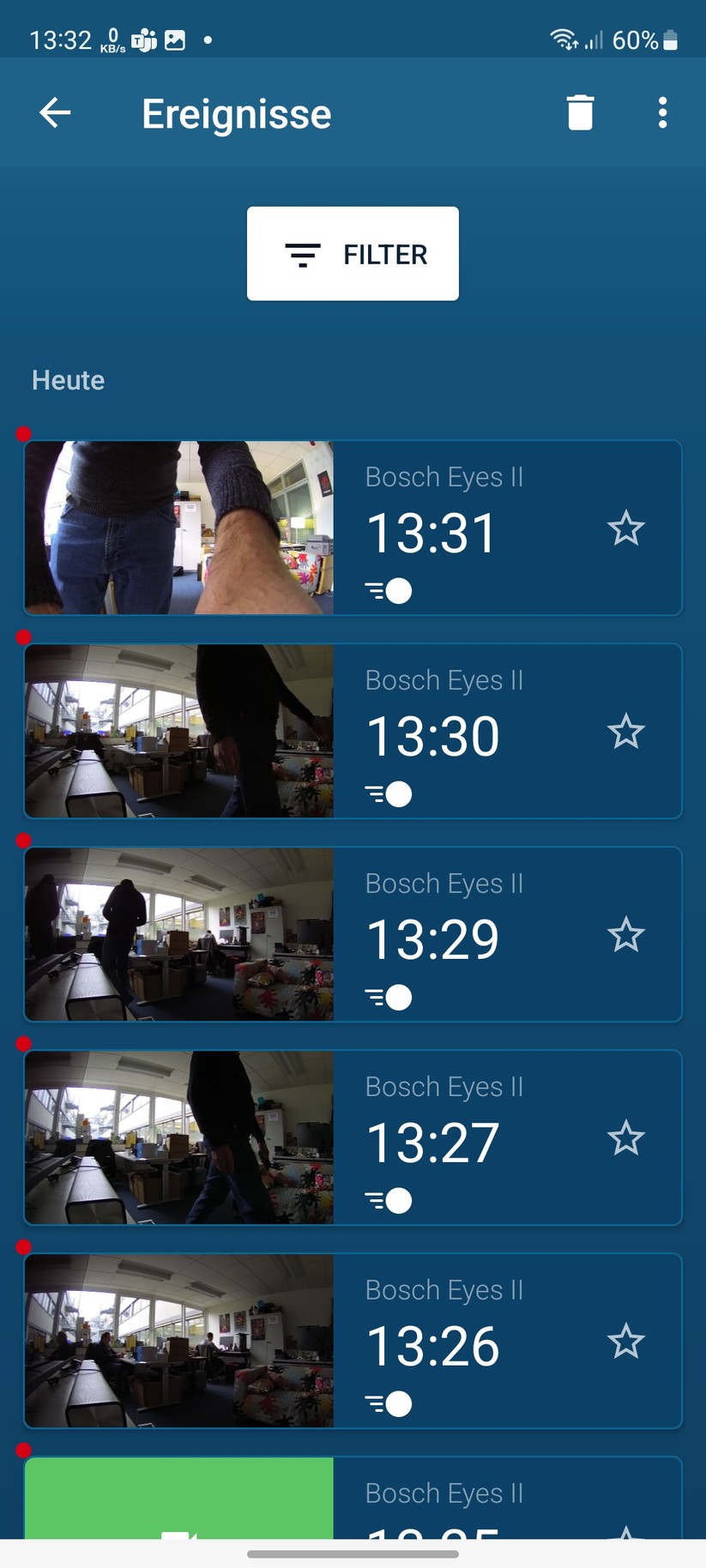 Bosch Eyes Innenkamera II: App, Einrichtung