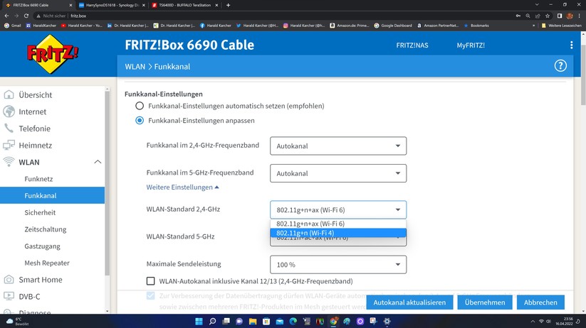 Fritzbox 6690 Cable - Konfiguration 