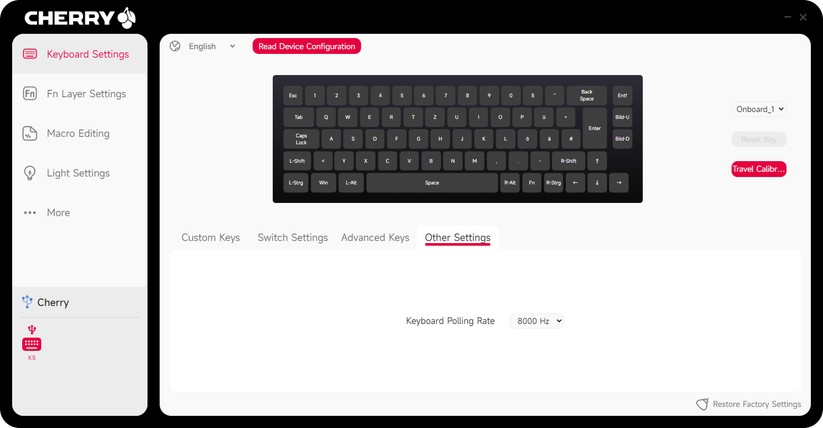 Cherry Xtrfy K5 Pro TMR Compact - Bilder App 