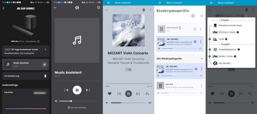 Wer seine Musiksammlung mit Home Assistant verwaltet, kann die JBL Bar 500MK2 zur Wiedergabe verwenden.