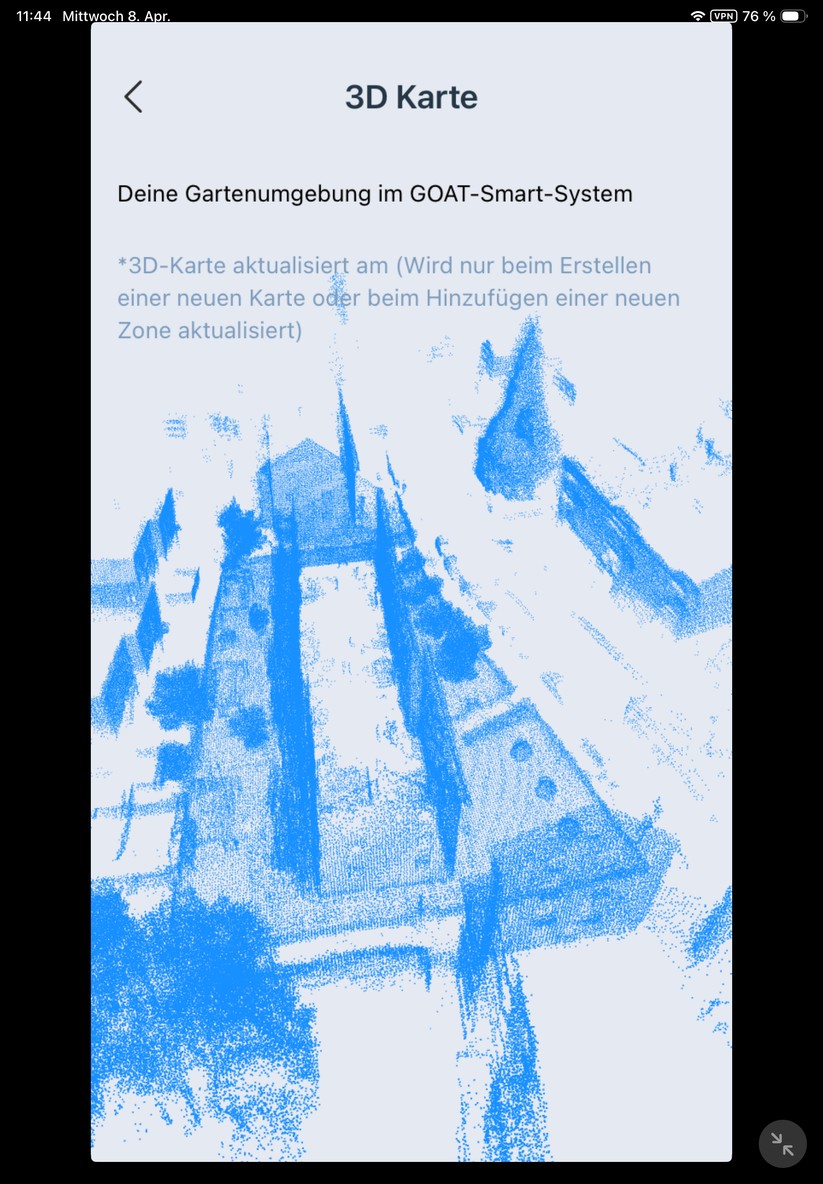 So sieht die LiDAR-Einheit die Umgebung.