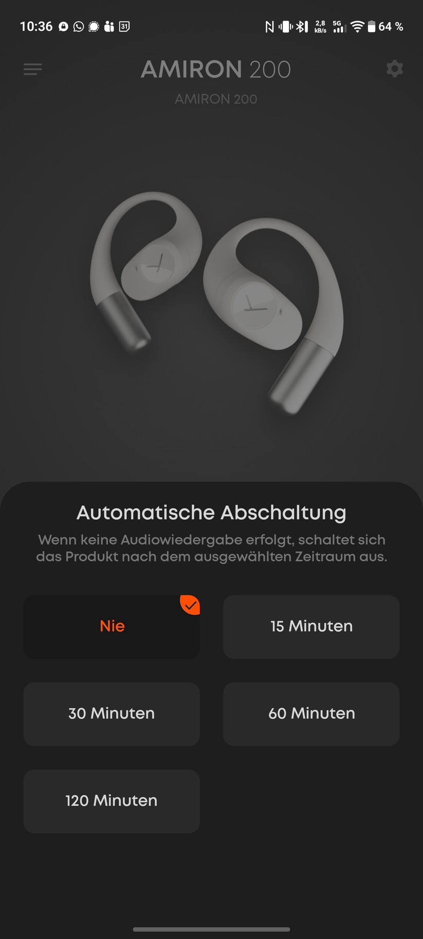 Beyerdynamic Amiron 200 Screenshot