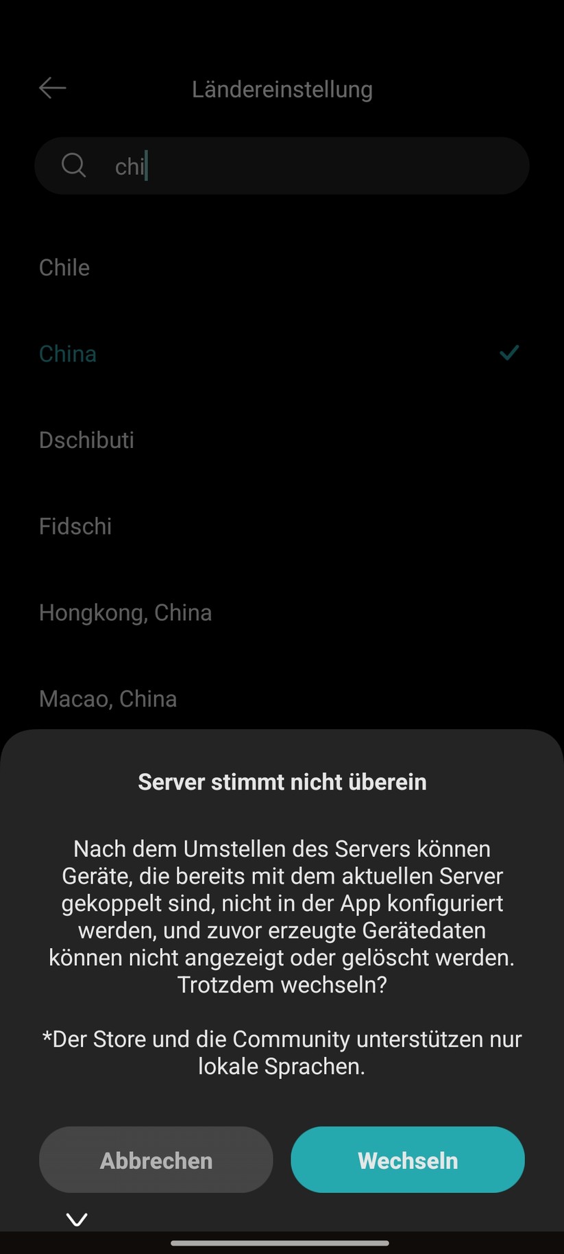 Xiaomi BE3600 Pro – App