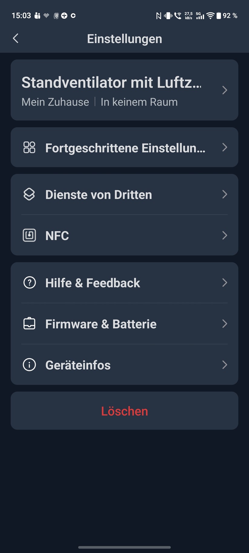 SwitchBot Standventilator mit Akku Screenshot
